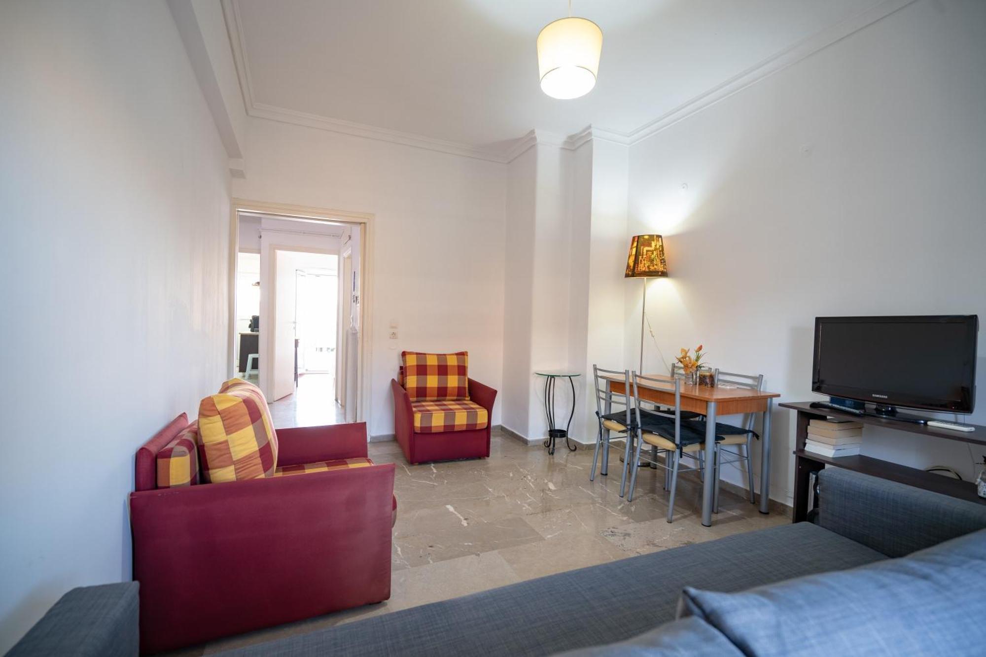 Dimotiko Theatro Metro St. 1 Bedroom 4 Pers. Flat Пирей Экстерьер фото